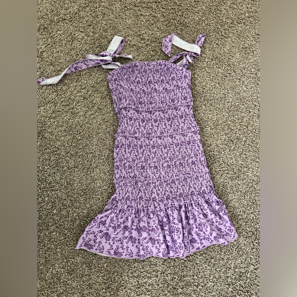 Purple Floral dress